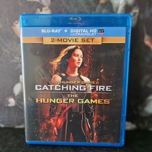 The Hunger Games & Catching Fire BLU RAY 2 MOVIE SET - Lawrence